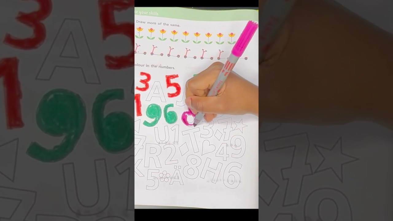 Number Art: Colouring Exercise - Star Maths 1A 
