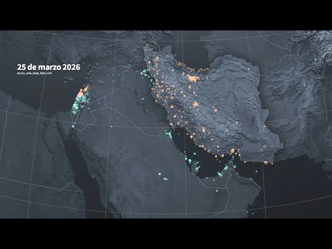 Mapa animado: escalada de ataques en Medio Oriente entre Israel, Irán y sus aliados (febrero-marzo)