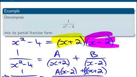Integration: 7 Partial fraction decomposition - distinct linear factors