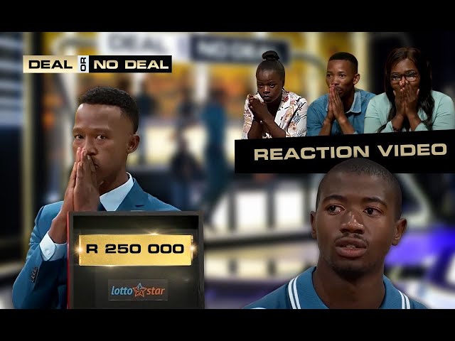 (Reaction) Siya's Winning Moment - He Takes Home The R250K! | Deal Or No Deal South Africa class=