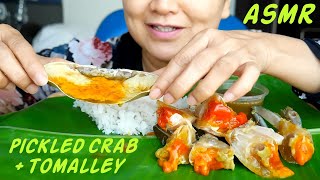 ASMR Pickled Crab & Tomalley | ปูดอง | Eating Sounds | Light Whispers | Nana Eats