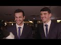 Mate Pavic and Franko Skugor at the official dinner
