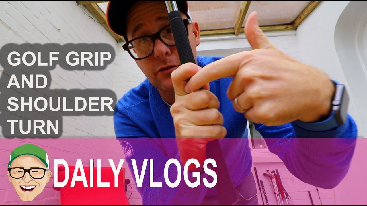 GOLF GRIP AND SHOULDER TURN LESSON YouTube