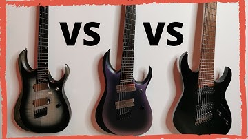 6 String vs 7 String vs 8 String - DIfferent Metal styles riff comparison