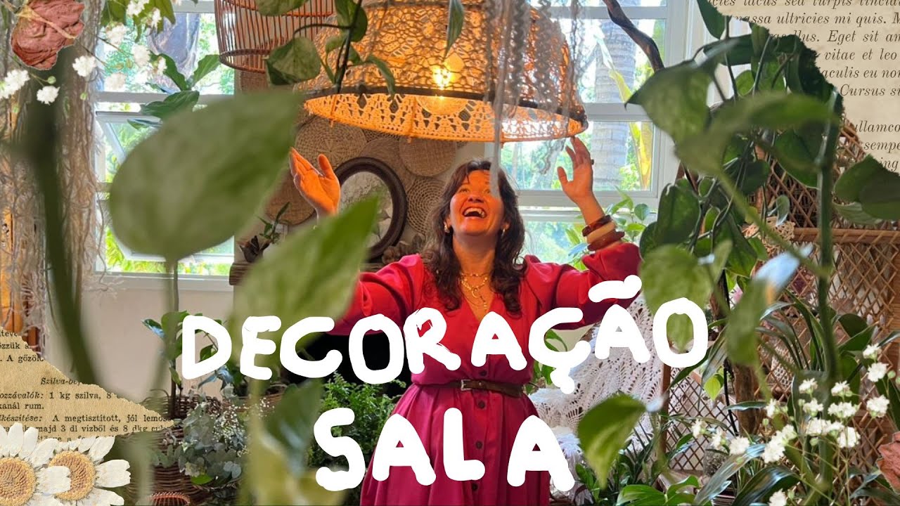 DECORAÇÃO DA SALA 🏡🪴💐