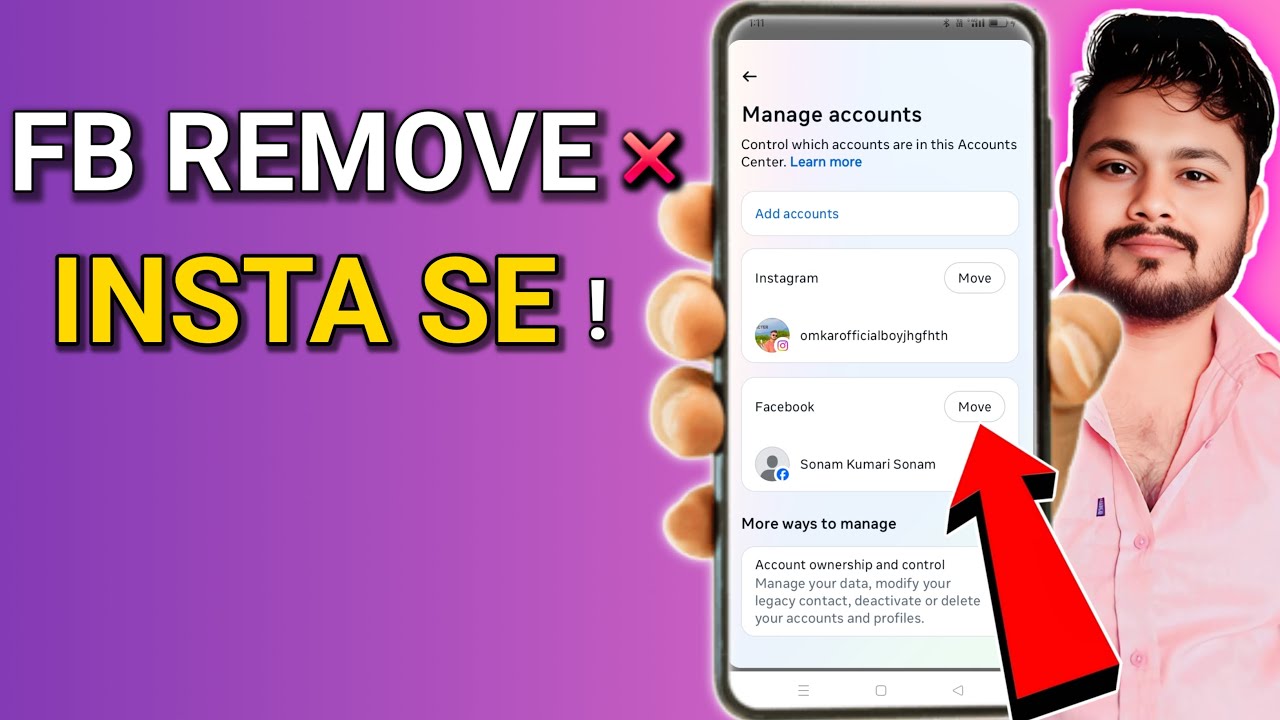 Instagram Se Facebook Remove Kaise Kare 🔥 | 2026 Full Guide (Mobile)