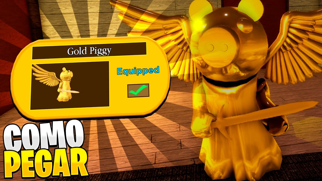 Roblox - Como desbloquear a nova skin Gold Piggy - Critical Hits