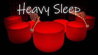 Heart Rate Reset for Sleep | Red Crystal Bowls Sound Bath for Deep Rest