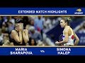 Maria Sharapova vs Simona Halep | US Open 2017 R1