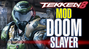 DOOM SLAYER in TEKKEN 8 – Full Animations Showcase (KING, BRYAN, CLIVE & PAUL MOD)
