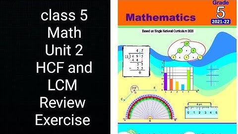 Class 5 Math | Unit 2 Review | HCF and LCM | Punjab Textbook Full Exercise Solution