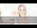 How to Remove, Clean and Reuse Tape-in Hair Extensions Yourself