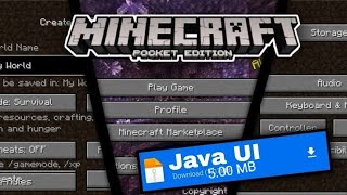 JAVA UI mod for MCPE 1.17