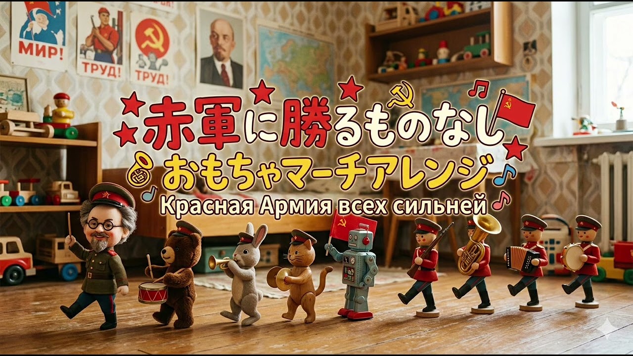 ソ連軍歌「赤軍に勝る者なし」おもちゃマーチアレンジ Красная Армия