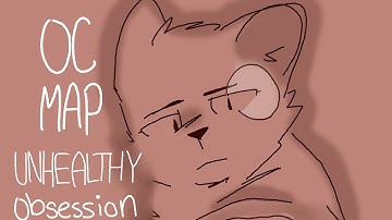 An Unhealthy Obsession OC LINEART MAP