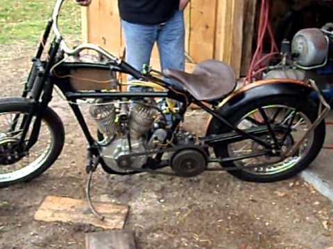 Harley JD JDH 1929 Bobber - YouTube