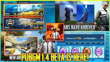 PubgM 1.4 Beta Is Here | New Interface, Tdm, Godzilla Vs Kong Mode | Code Kaise Milega ? (Hindi)