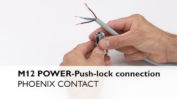 Unshielded M12 power connectors with push-lock  connection – Hardware tutorial of assembly