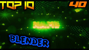 Top 10 Intro Template #40 Blender + [Free Download]