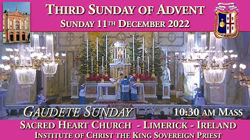Sunday 11th December 2022: Third Sunday of Advent (Gaudete Sunday)
