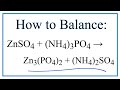 Balancing Chemical Equations Concepts