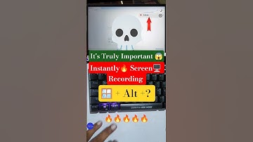 How to Screen Recording in computer🔥| Secret Shortcut key #shorts #viral #ytshorts #trending #pc