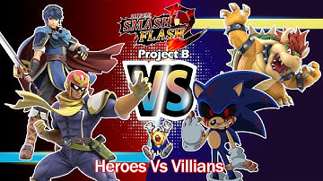 SSF2 Project B Patch 9: Heroes Vs Villians (Including Sonic and Marth