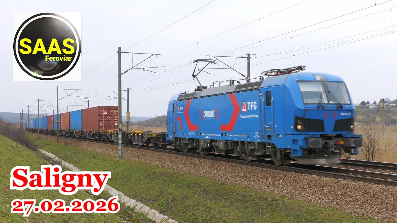 Trafic feroviar / Rail traffic - Saligny 🇷🇴 - 27.02.2026