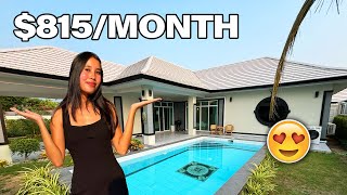$815/Month (30,000THB) Hua Hin 3 Bedroom Pool Villa