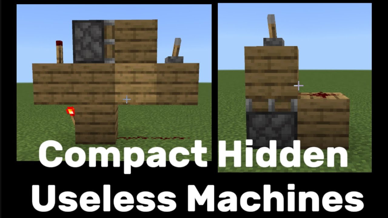 Minecraft Compact Hidden Useless Machines - YouTube