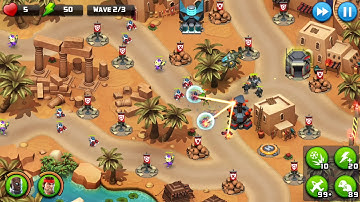 Alien Creeps TD - Challenges Level 55-Oasis of Ash - Medium