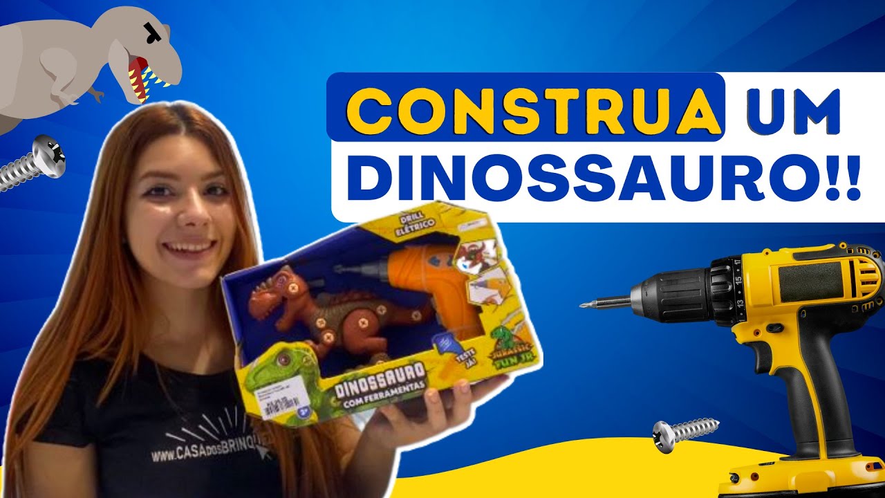 Dinossauro Monta Desmonta Dino Brinquedo Infantil T-Rex Dino Robo De Montar  Com Ferramenta Coleção : : Brinquedos e Jogos