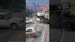 Realistic Highway Car Crashes #258