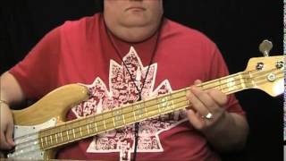 Don Peake Knight Rider Bass Cover with Notes &amp; Tablature