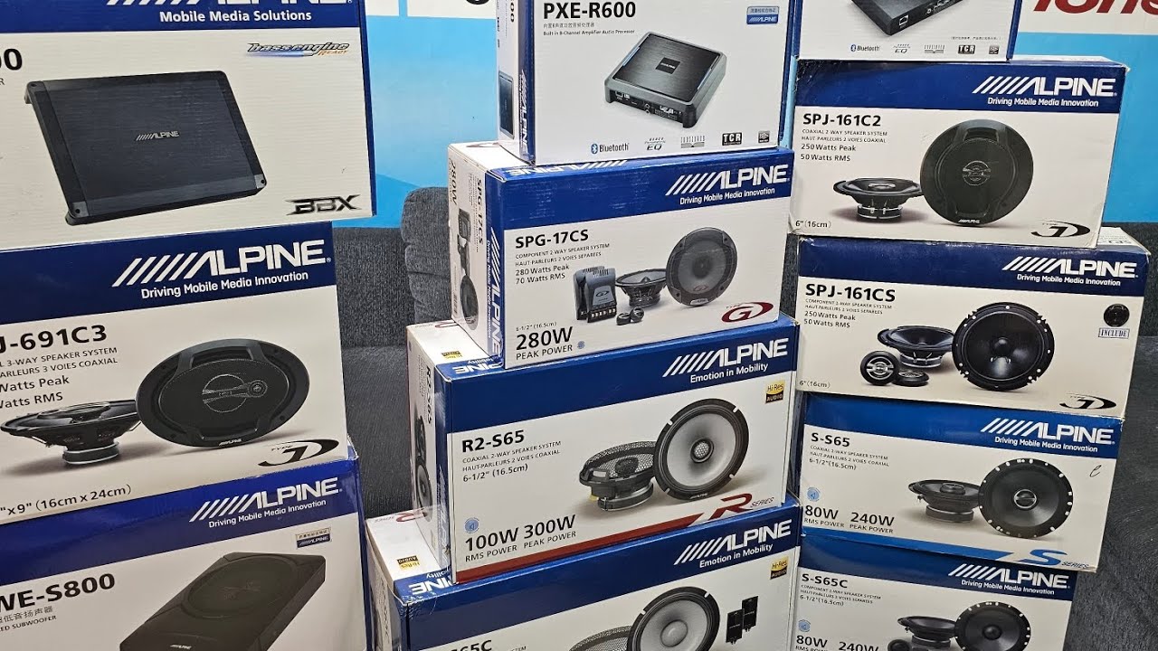 Alpine Car audio|R Series|G Series|S Series|DSP|Under Seat Woofer|R2S65 ...