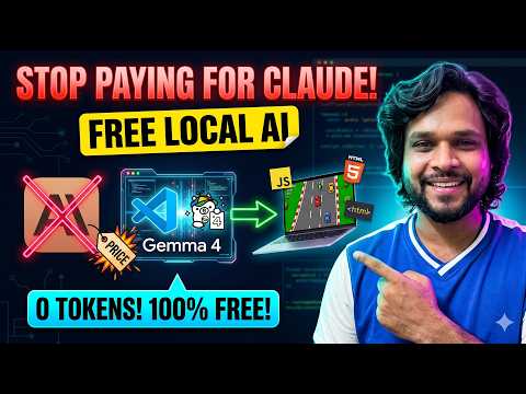 Stop Paying for Claude! Free Local AI in VS Code #gemma4 #claude #vscode