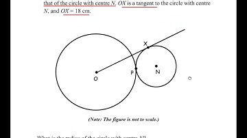 Q8 - Two circles with centers O and N touch each other at point P. O, P & N are collinear.