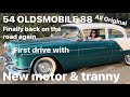 My wife’s classic car is finally back on the road first drive with new motor and transmission +more!