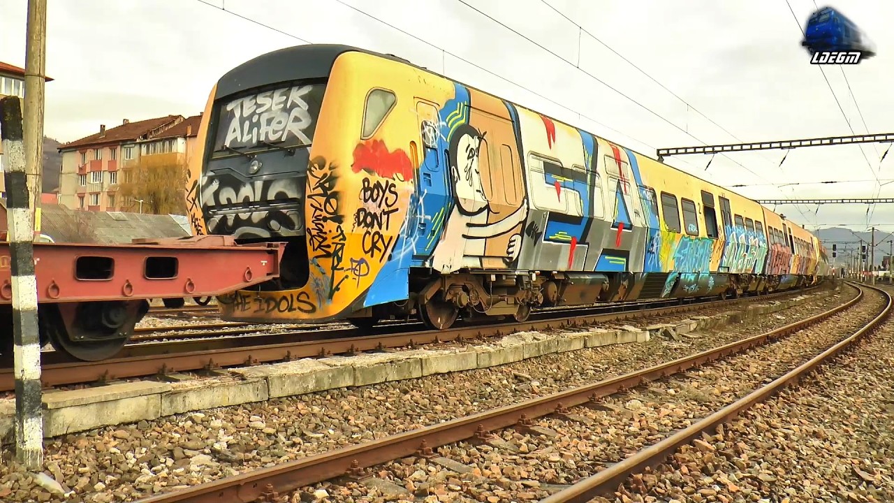 Tren CFR MARFĂ cu Automotoare Olandeze Buffalo DM90 NS3400 în Gara Năsăud - 12 Februarie 2026