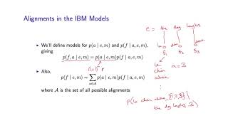 11 - 2  IBM Model 1 (Part 1)
