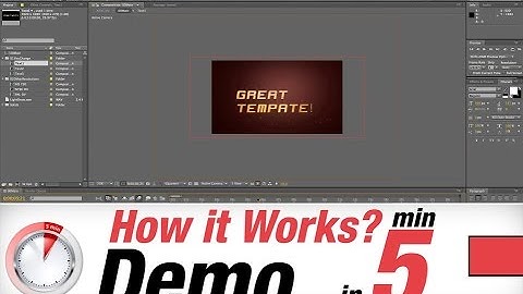 After Effects Template BlueFX Lightshow Demo