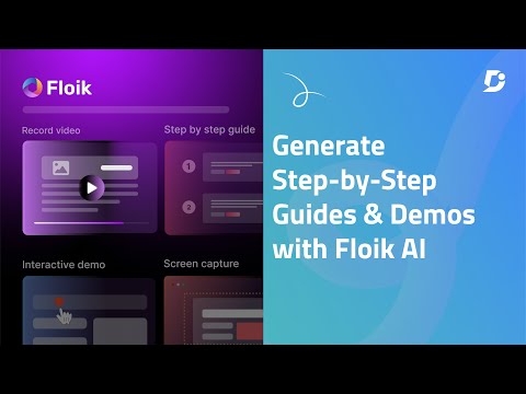 Floik AI guides and demos walkthrough