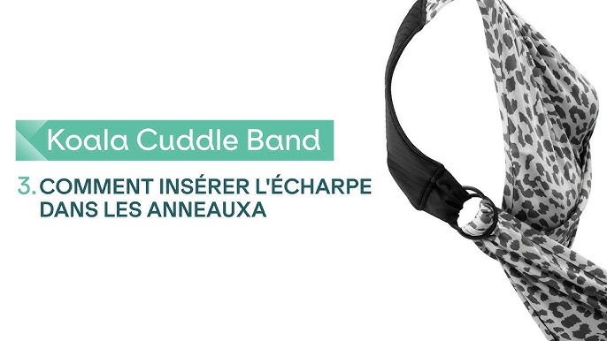 Comment mettre Koala Cuddle Band 2 ?  Comment mettre Koala Cuddle Band 2 ?  1) S'enfile comme un T-shirt 2) S'adapte à votre morphologie grâce aux  anneaux latéraux 3) Mettez bébé