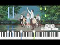 Lit remastered  a silent voice piano cover  sheet music 4k