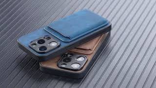 Softgrip Snap On Wallet Pu Leather Iphone Case