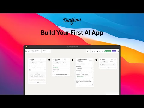 Build your first AI app with Diaflow.io