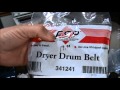 MY DRYER QUIT !!! COMPLETE DRUM BELT REPLACEMENT HOW TO D.I.Y. !!!