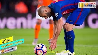 Mascherano's first ever Barca Goal (Apr 17)