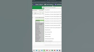 How to get countries info in Excel