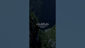 سورة السجده ( فلا تعلم نفس ما أخفي لهم من قرة عين جزاء بما كانو يعملون )ناصر القطامي | القرآن الكريم